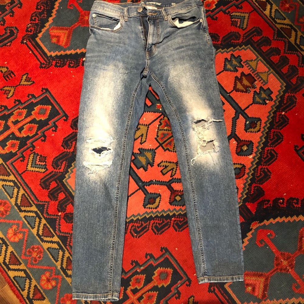 Mens Skinny blue jean